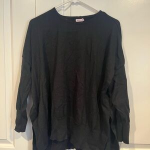 Mersea sweater with gold hearts on elbows